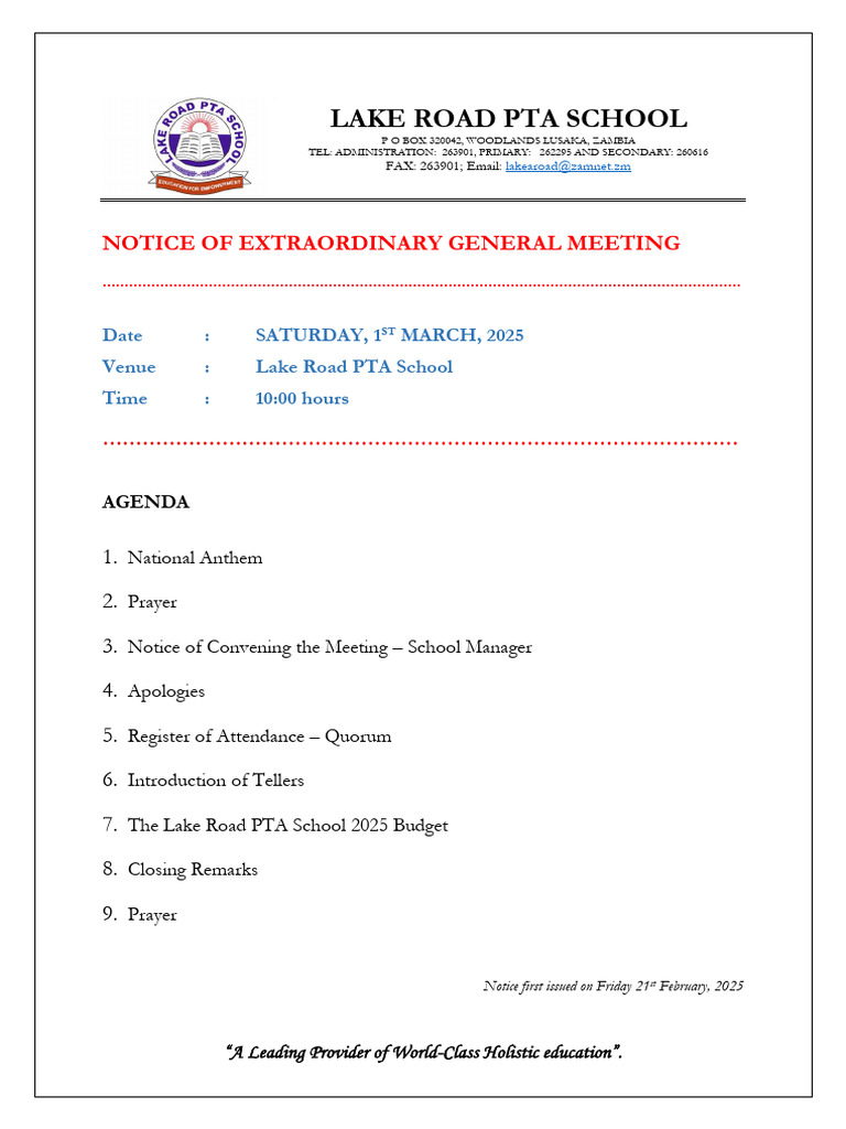 Agenda_2025 EGM | PDF