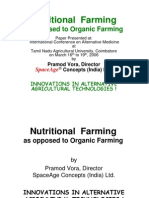 Nutritional Farming: As Opposed To Organic Farming