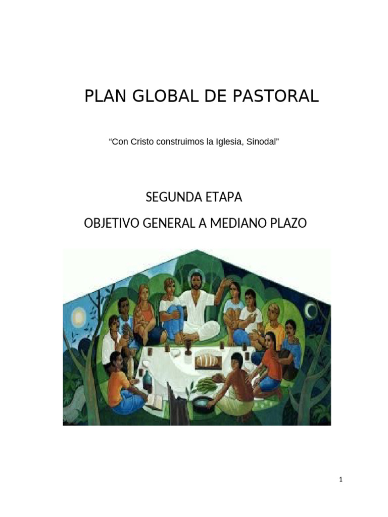 Plan Global de Pastoral Diocesano | PDF | Iglesia Católica | Fe