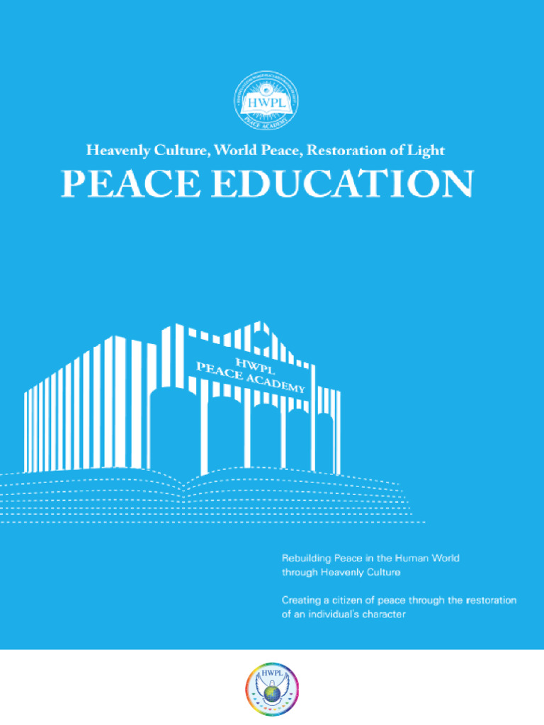 HWPL Peace Education Overview | PDF | State Of Palestine | World Politics