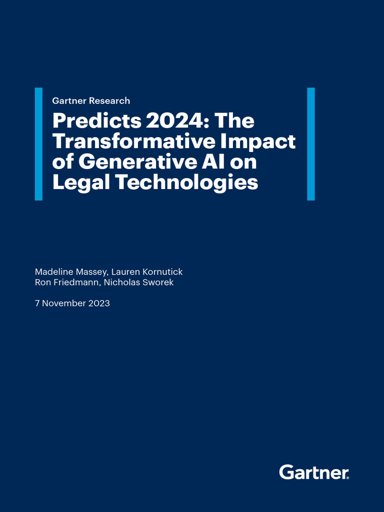 Generative AI's Impact on Legal Tech 2024 | PDF | Artificial ...