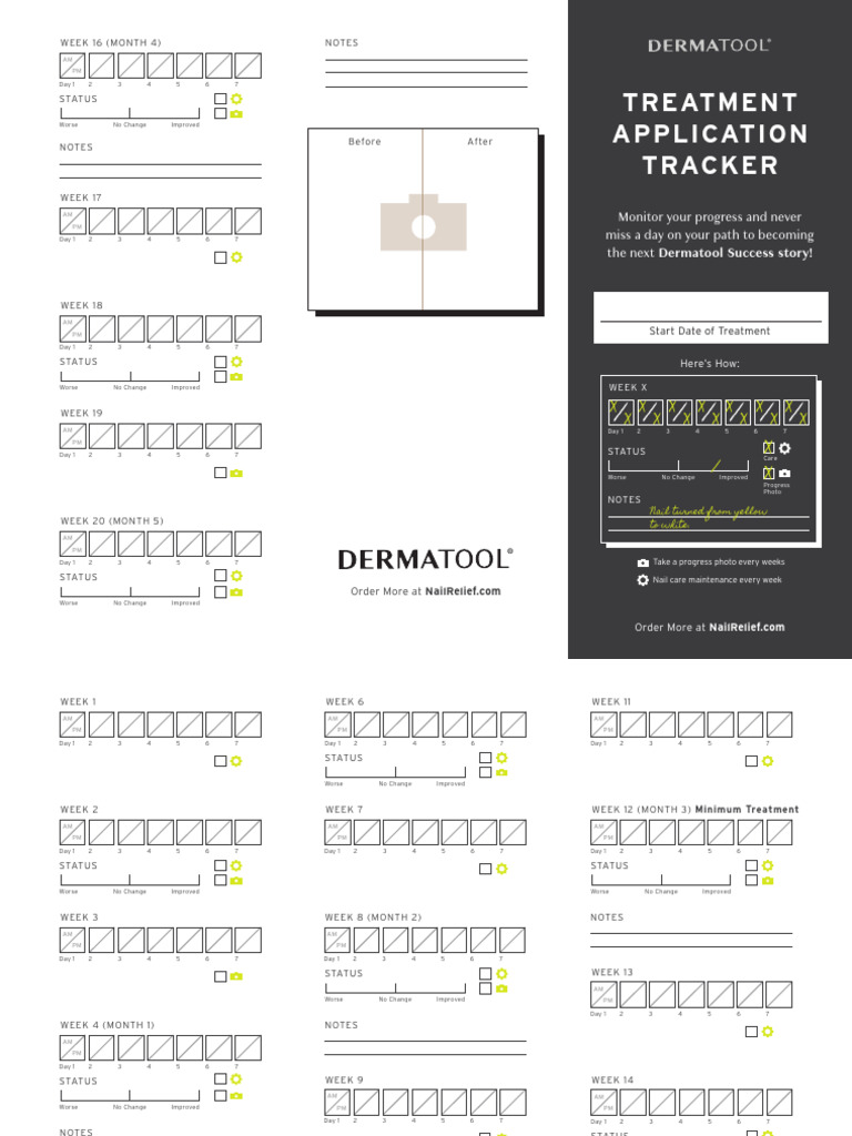 Nail Treatment Progress Tracker | PDF