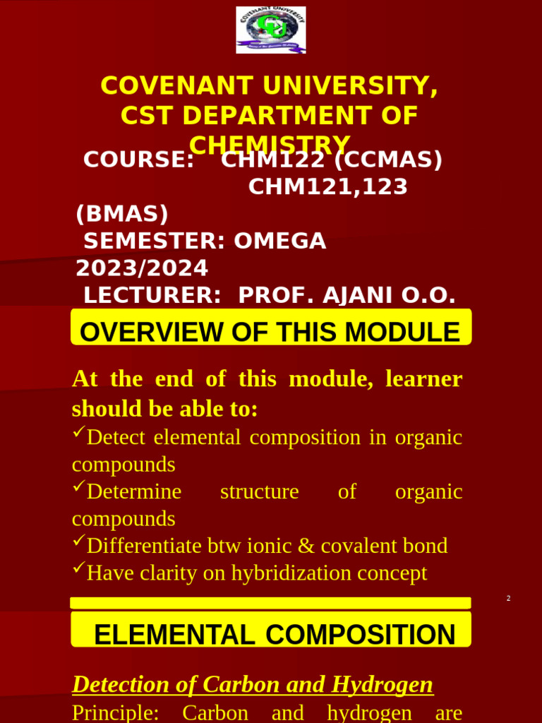 Chm122 Ccmas Module 3b | PDF | Chemical Bond | Chemical Compounds