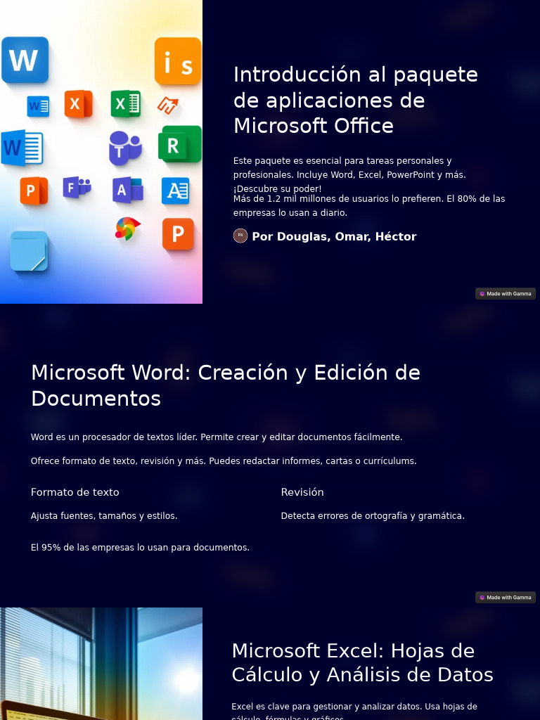 Introduccion Al Paquete de Aplicaciones de Microsoft Office | PDF ...