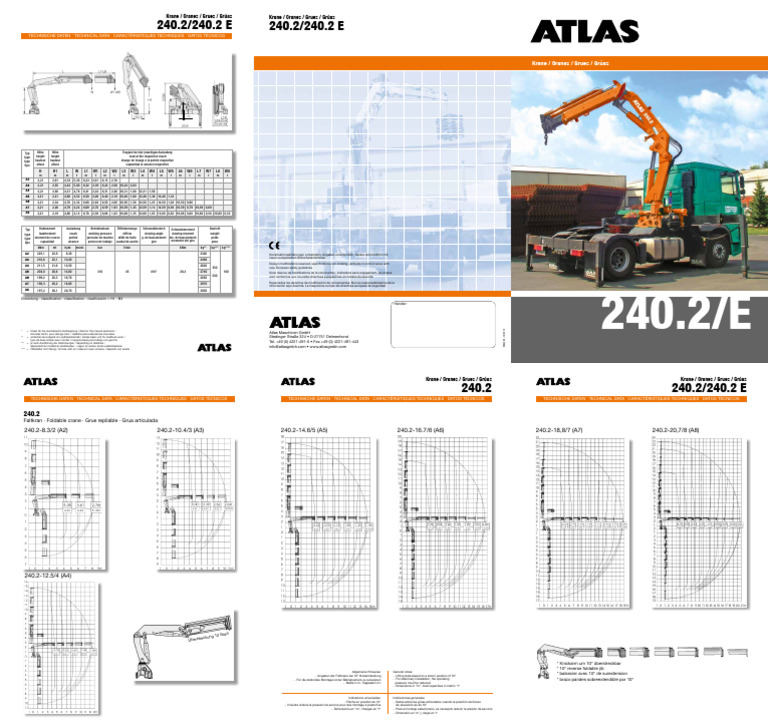 Dados Técnicos de Grúas 240.2 E | PDF