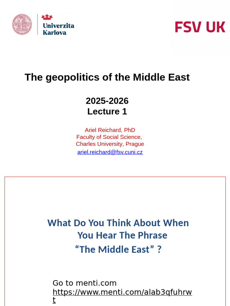 Geopolitics of the Middle East Overview | PDF | Middle East | Asia