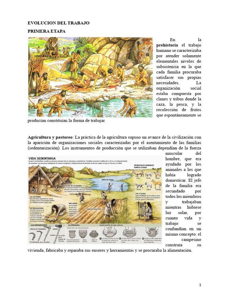 Evolución del Trabajo a lo Largo de la Historia | PDF | Feudalismo ...