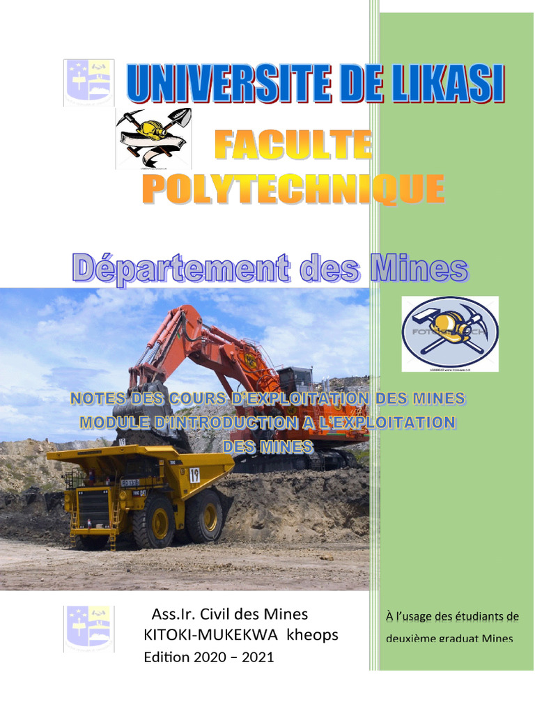 Introduction à l'exploitation minière 2021 | PDF | Exploitation minière ...
