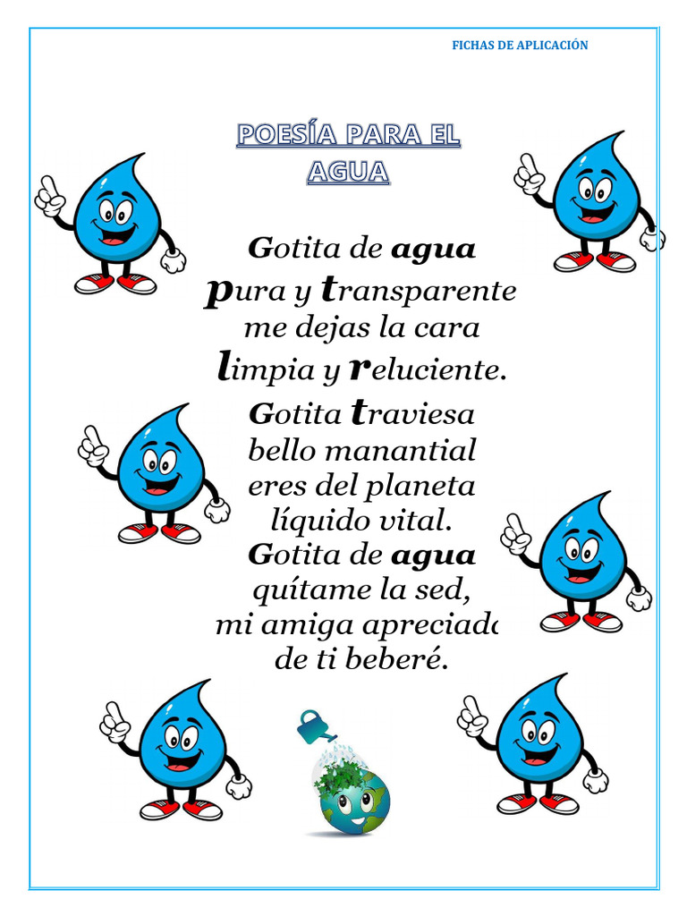 Fichas de Aplicación sobre el Agua | PDF | Agua | Ciencias de la Tierra