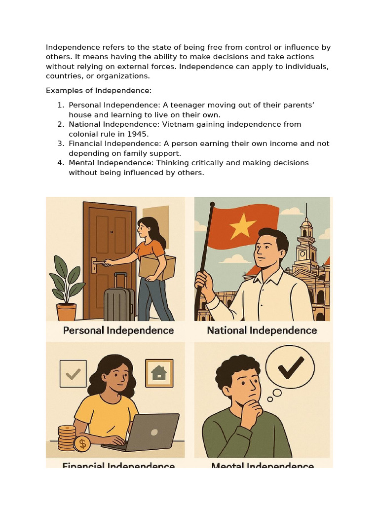 Understanding Independence: Types & Examples | PDF