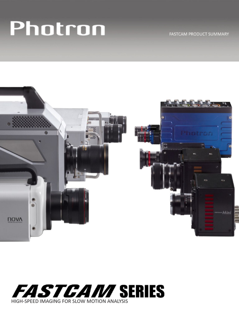 Photron FASTCAM High-Speed Cameras Overview | PDF | Nikon | Camera