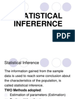 Lecture 8 Statitical Inference