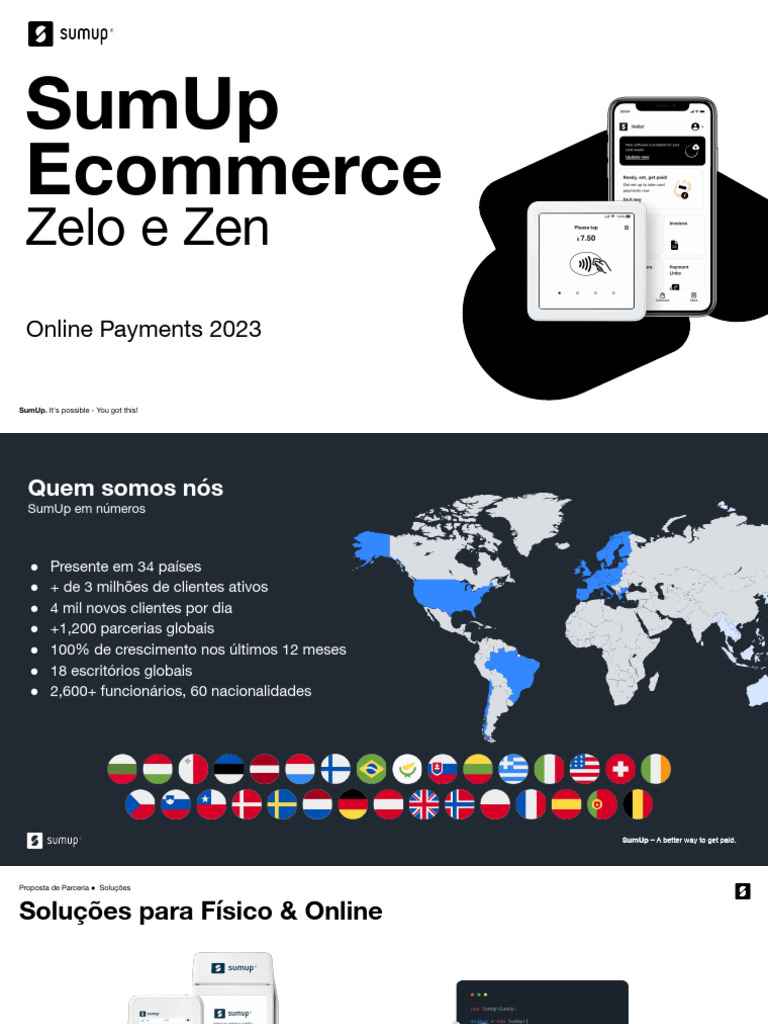 Soluções de Pagamento SumUp 2023 | PDF | Cartão de crédito | E-commerce