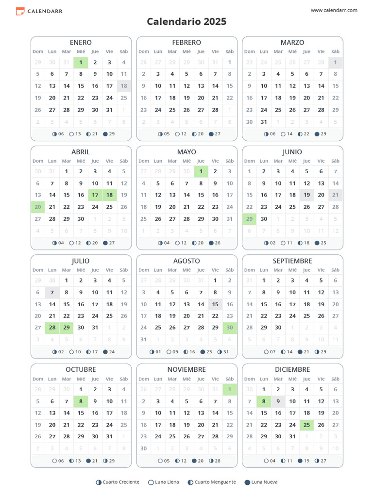 Calendario 2025 Peru Feriados | PDF | Observancias