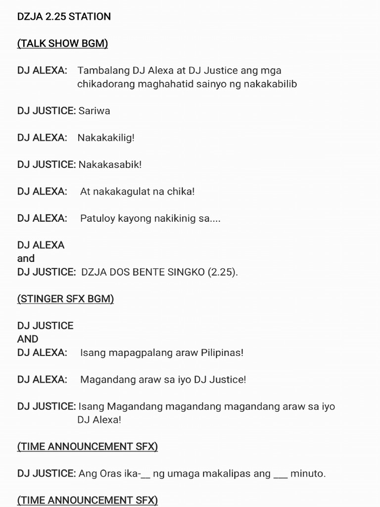 BROADCAST SA FILIPINO 8 | PDF