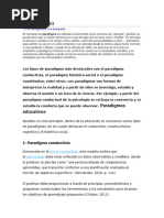 Paradigmas de Investigacion | PDF | Positivismo | Paradigma