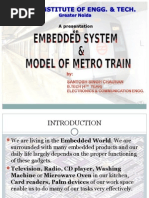 Download Embedded Systems and model of metro train by Santosh Singh Chauhan SN8449972 doc pdf