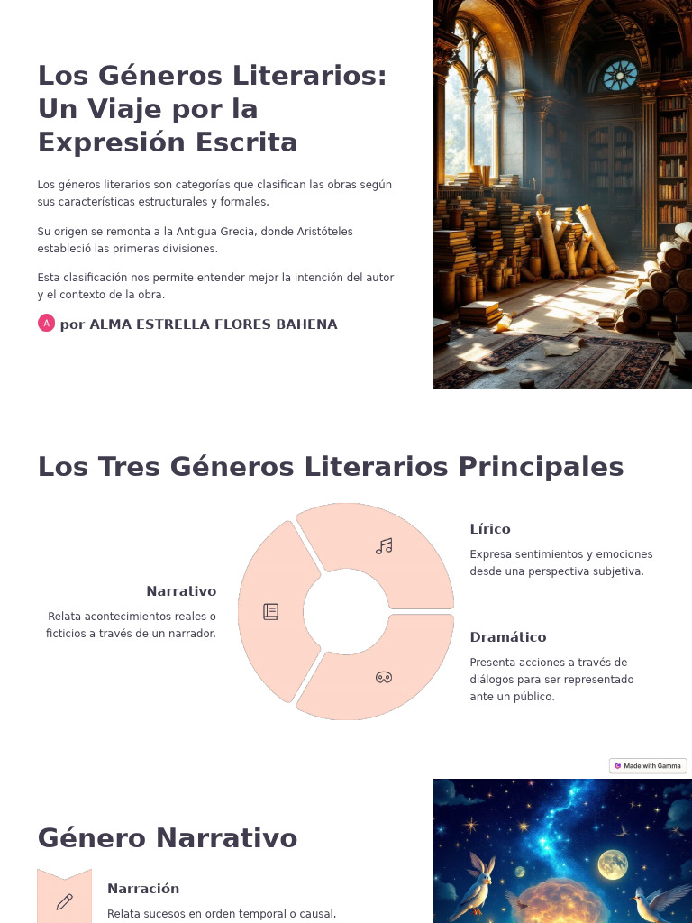 Clasificación de Géneros Literarios | PDF | Narración | Escritura