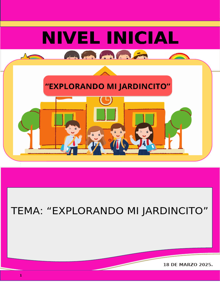 Explorando el Jardín en Clase Infantil | PDF | Evaluación | Salón de clases