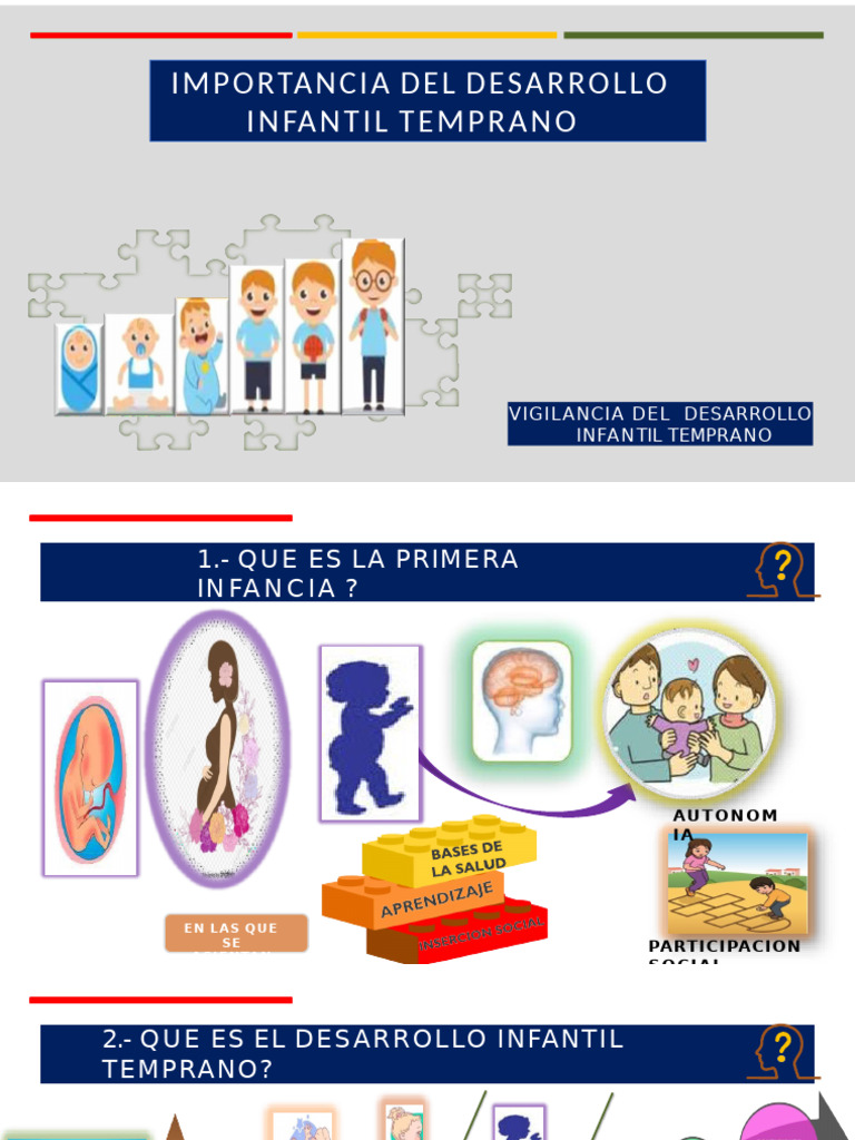 IMPORTANCIA DEL DESARROLLO INFANTIL TEMPRANO Y MIL DIAS DE ORO | PDF ...