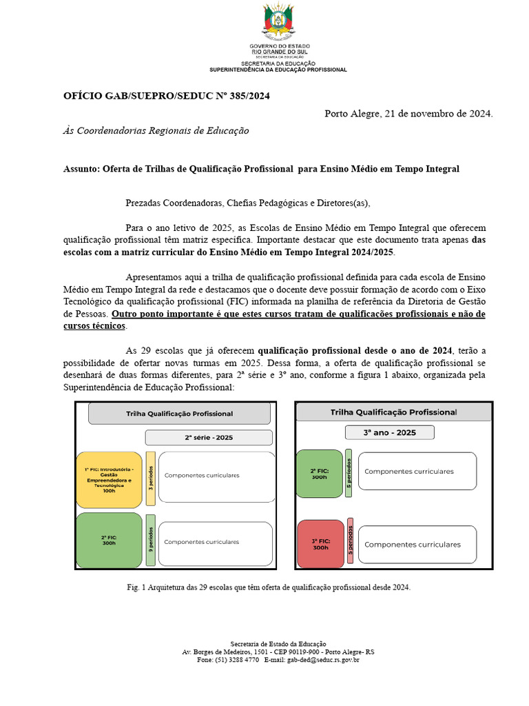 Oficio 385 2024 - EMTI Trilha de Qualificacao Profissional Assinado ...