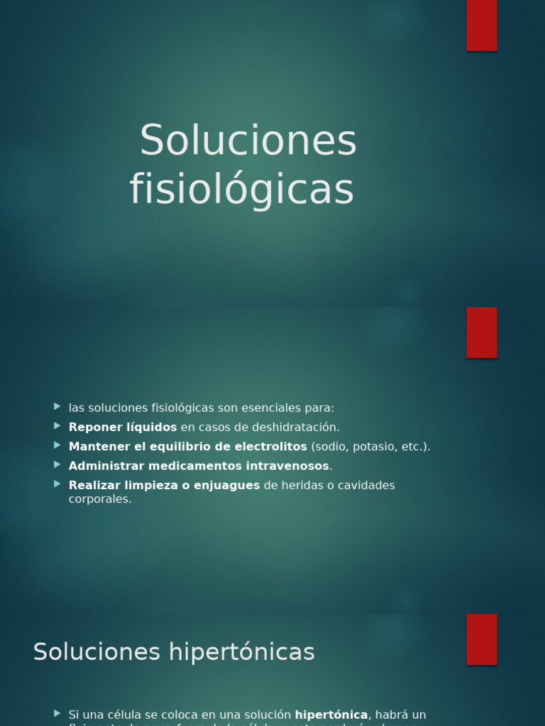 Soluciones Fisiológicas Betsy | PDF