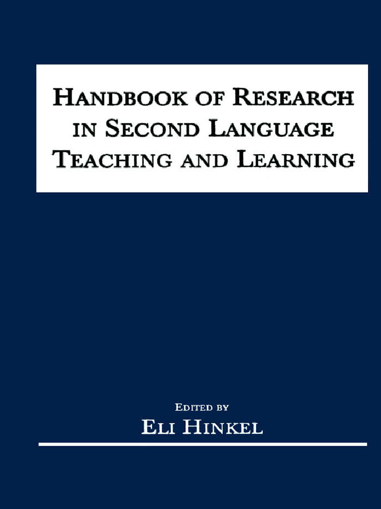 Chapters11 14-Handbook of Research in 2L Teaching Learning | PDF ...