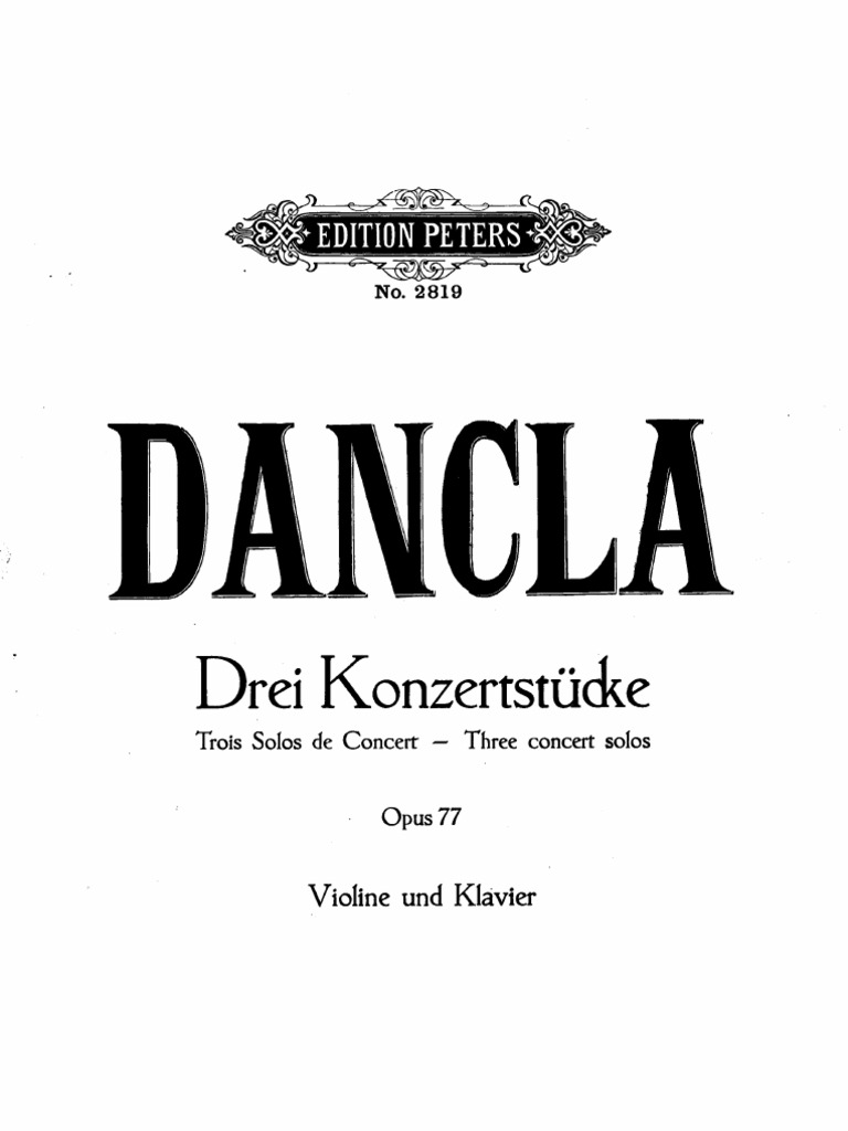Dancla Op. 77: Three Concert Solos | PDF