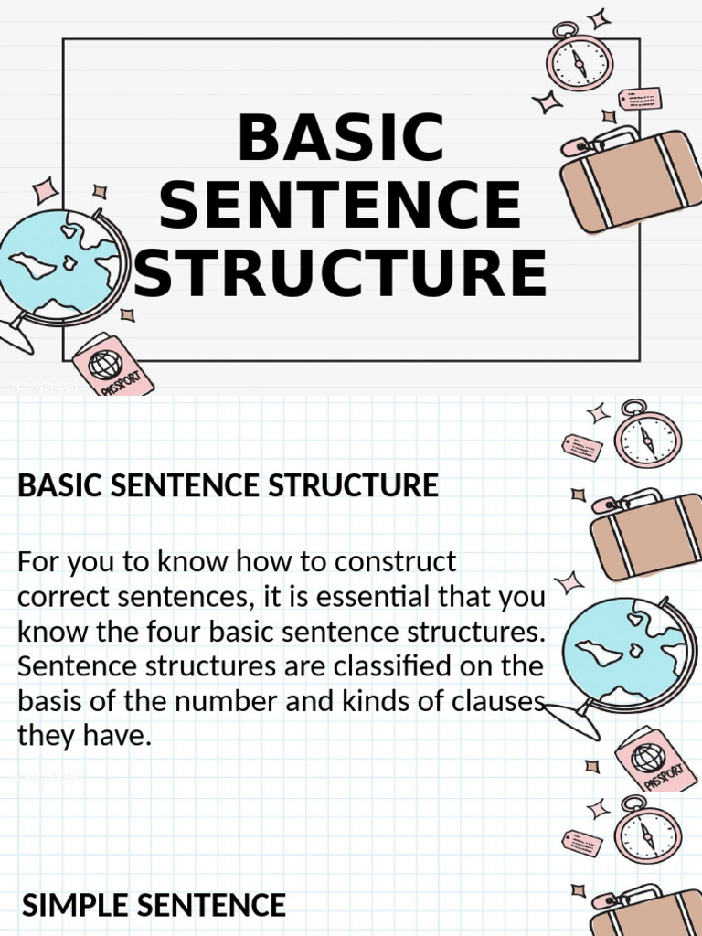 Basic Sentence Structure | PDF | Sentence (Linguistics) | Clause