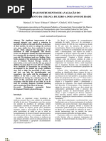 Principais instrumentos de avaliação do desenvolvimento da criança dos zero aos 2 anos