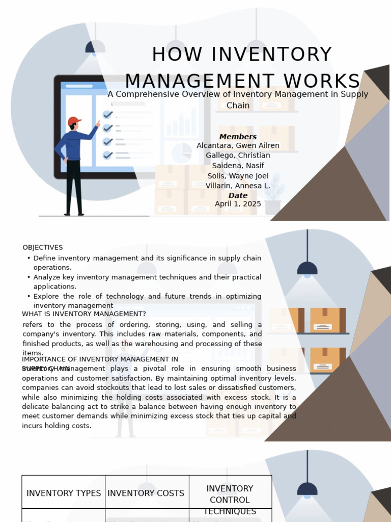 Inventory Management in Supply Chains | PDF | Inventory | Supply Chain ...