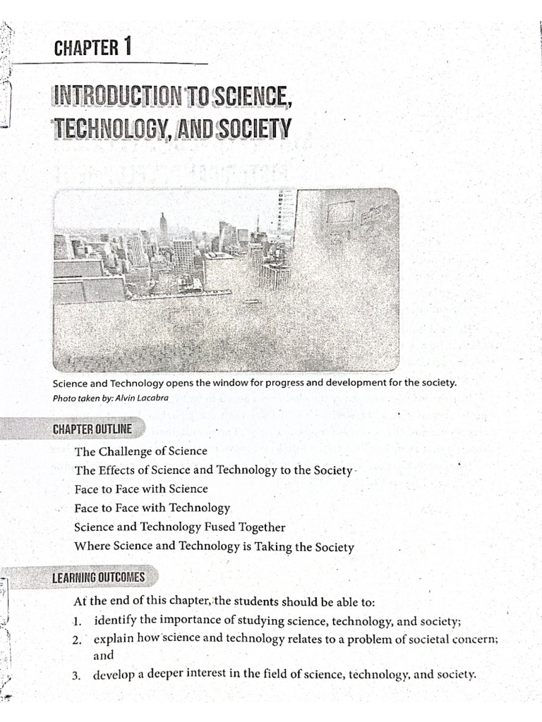 C1 Introduction To Science, Technology, and Society | PDF