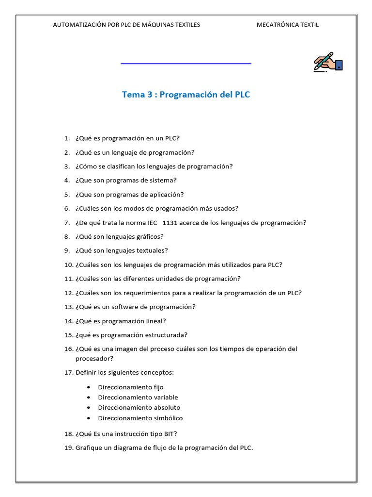 Sesion 3 PLC Programación | PDF