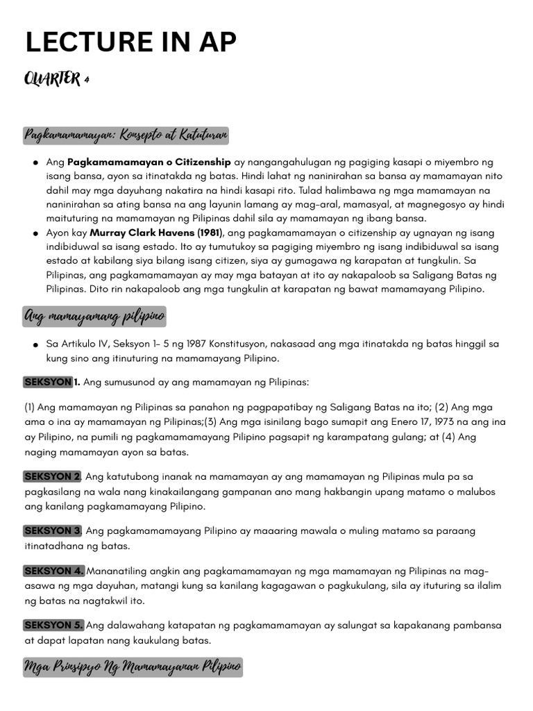 Lecture in Ap | PDF