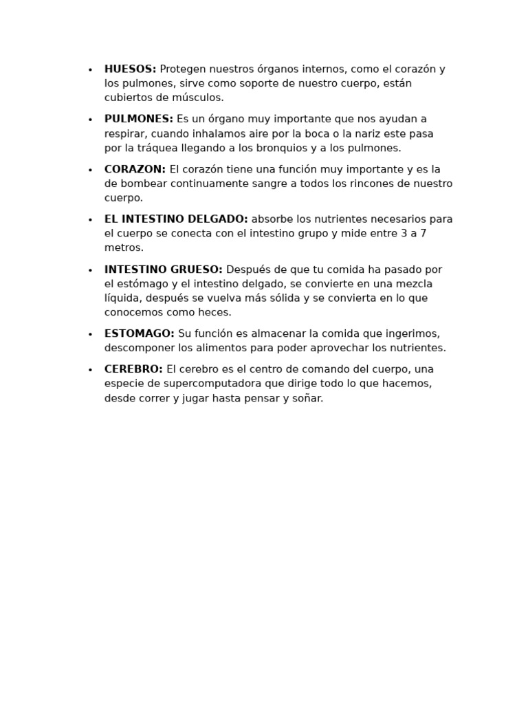 Funciones esenciales del cuerpo humano | PDF