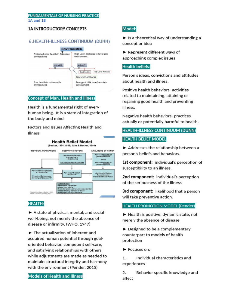 Nursing Practice Fundamentals Overview | PDF | Nursing | Health Care