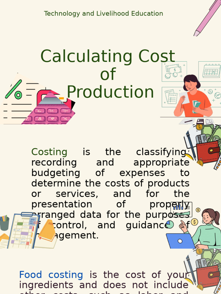 Food Product Cost Calculation Guide | PDF | Cost | Profit (Economics)
