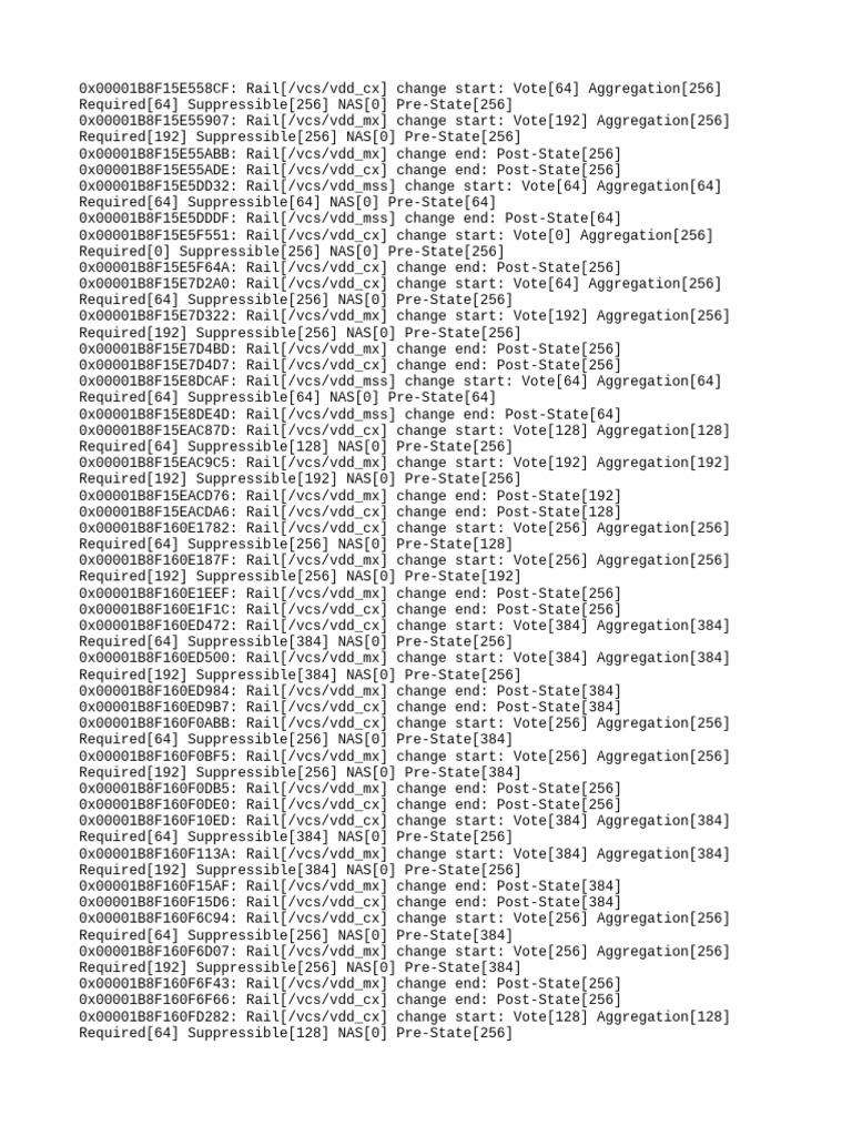 Rail Change State Log Summary | PDF