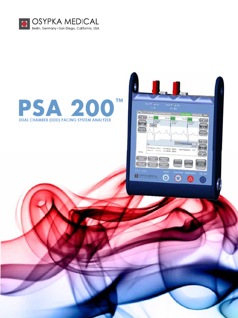 PSA 200 Dual Chamber Analyzer Overview | PDF | Artificial Cardiac ...