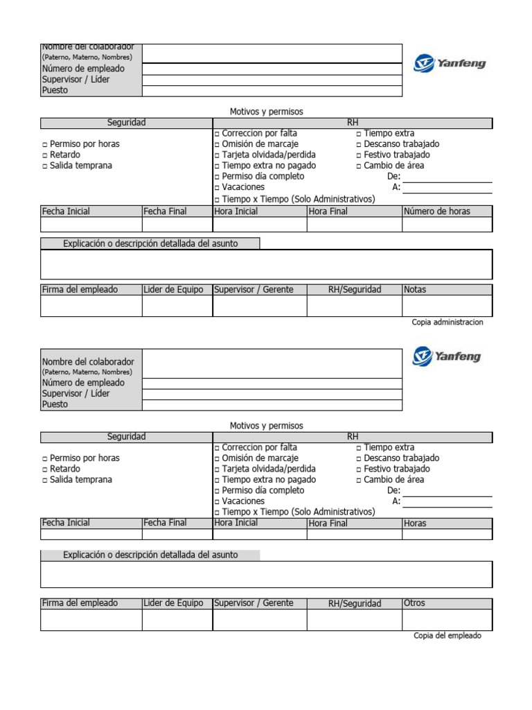 06.formato Incidencias RH | PDF