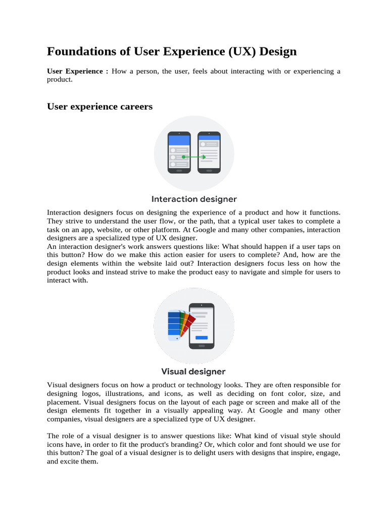Foundations of UX Design Principles | PDF | Virtual Reality | Augmented ...