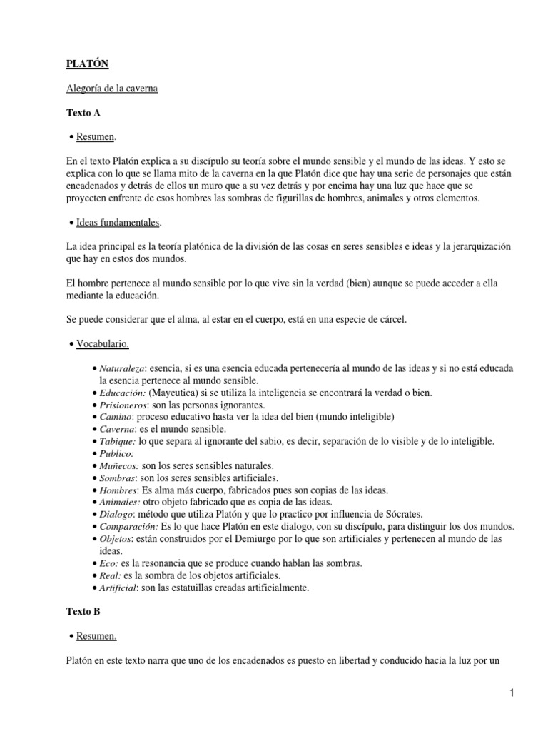 Platon | PDF | Platón | Teorías filosóficas
