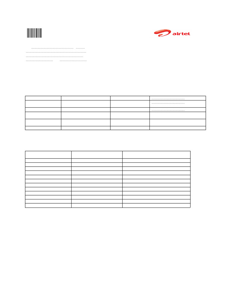 Airtel ASN Print Out 050914 | PDF | Invoice