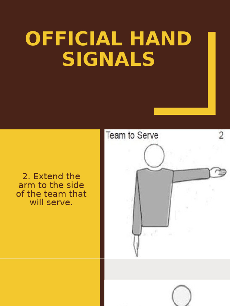 Volleyball Hand Signals | PDF