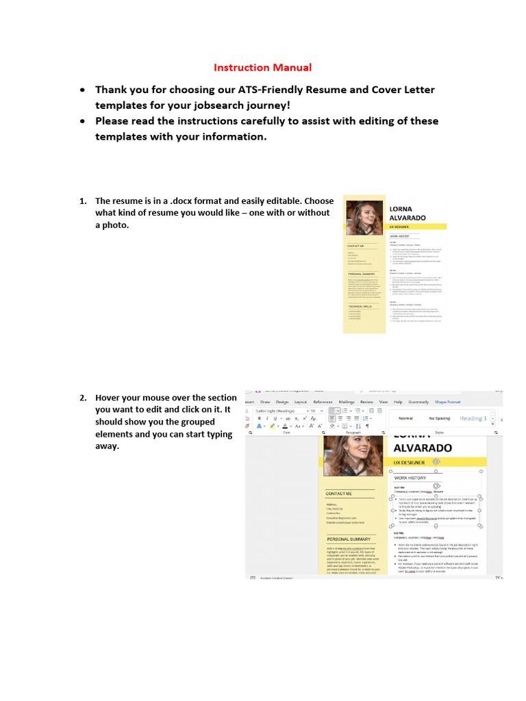 ATS Resume Editing Guide | PDF