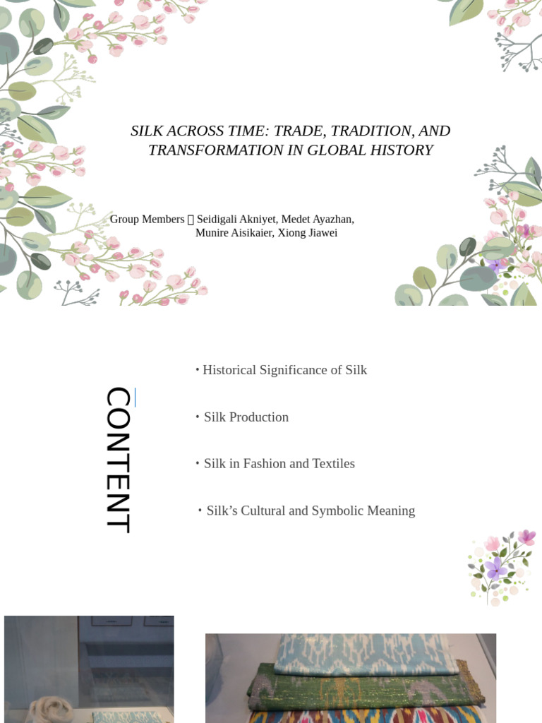 Silk's Historical Impact and Cultural Significance | PDF | Silk | Trade