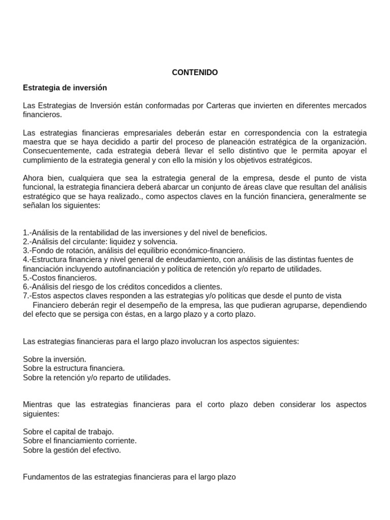 Tarea 2. - Estrategias de Inversion A Largo Plazo | PDF | Tasa interna ...