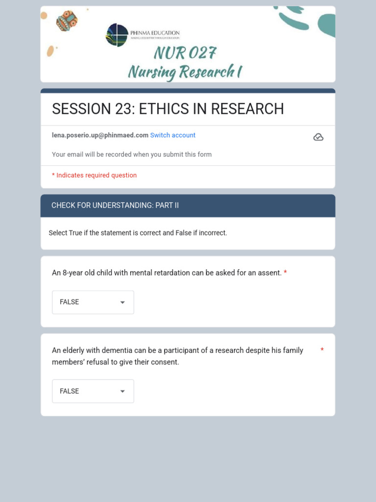 SESSION 23_ ETHICS IN RESEARCH | PDF