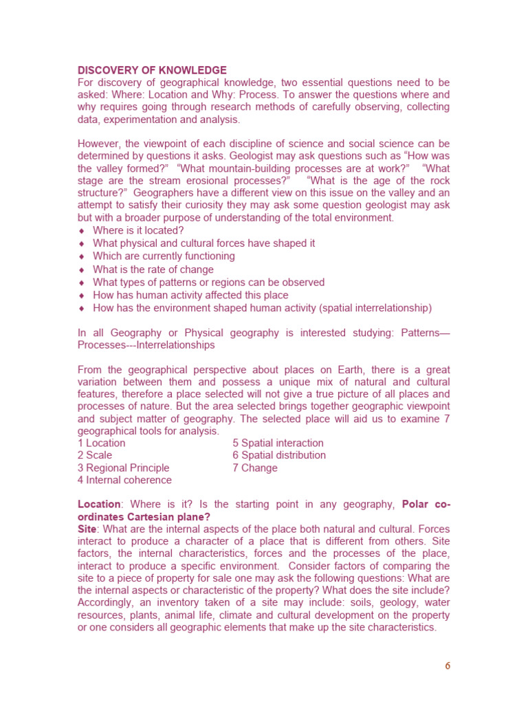 Physical Geography | PDF | Geography | Map