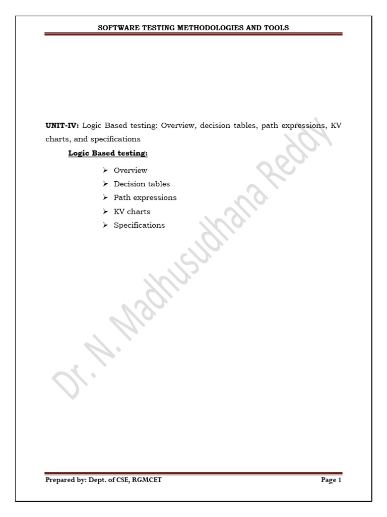 Logic-Based Software Testing Techniques | PDF | Software Testing | Logic